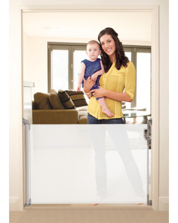 Retractable Gate White - Fits Openings Up To 140cm